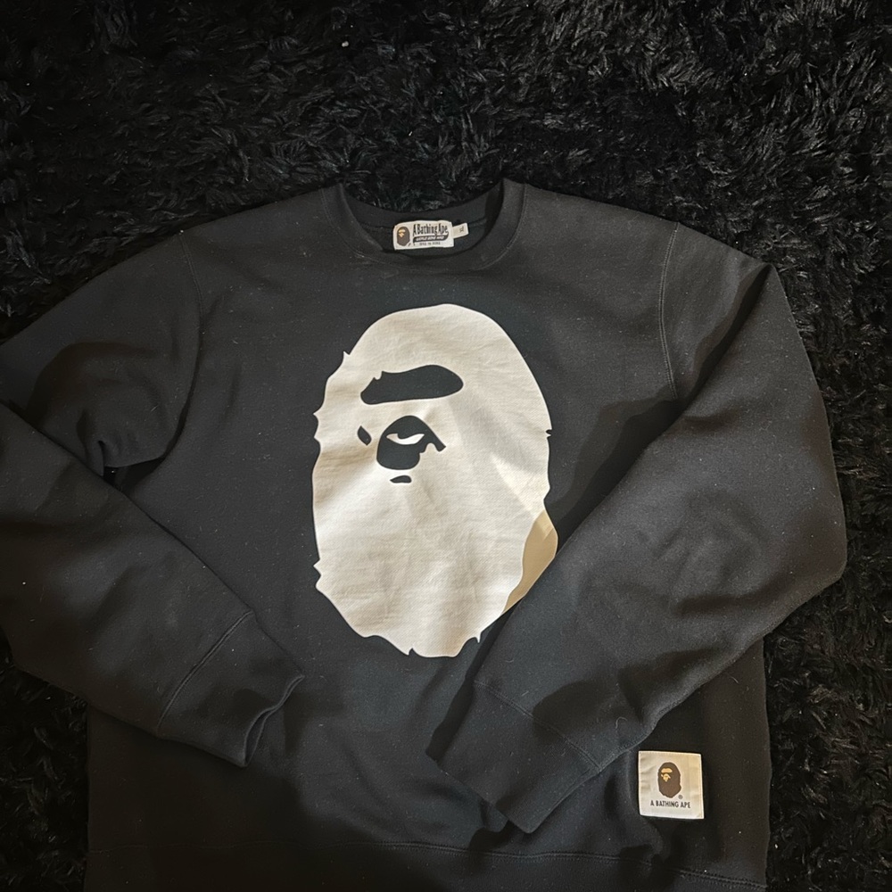 Black Authentic Bape Sweatshirt